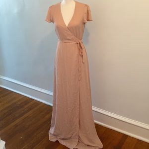 Show Me Your Mumu Noelle Wrap Maxi Dress Small
